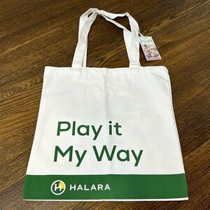 NWT Halara Reusable Canvas Tote - Play it My Way